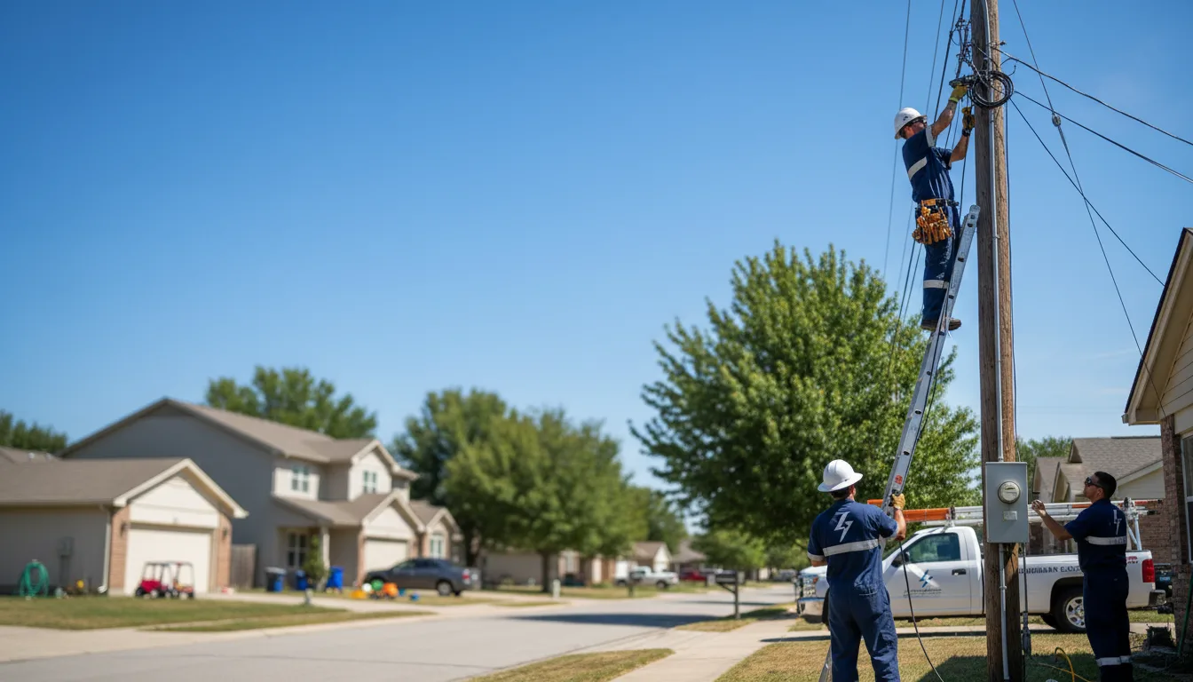 Residential electrician providing installation services in Edmond, OK